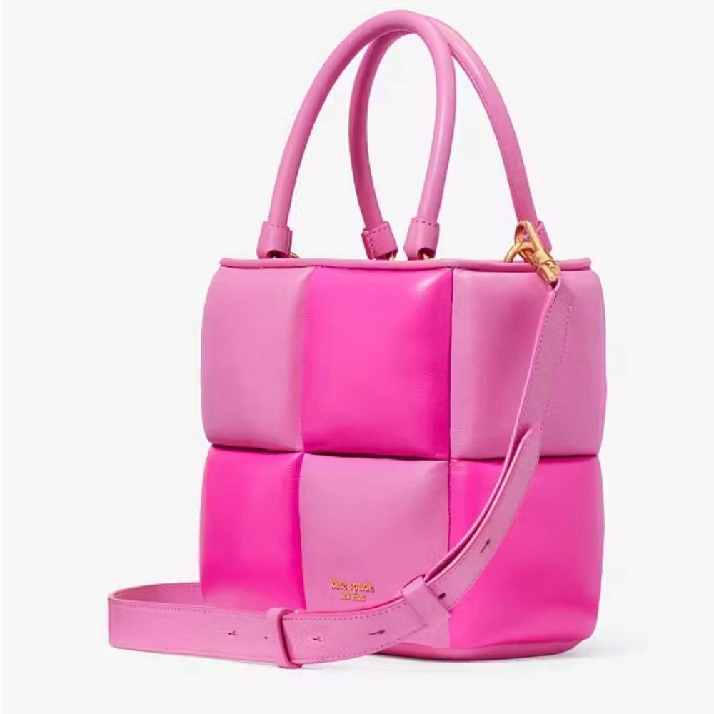NWT! Kate Spade Box Bag Pink Leather Crossbody Bag